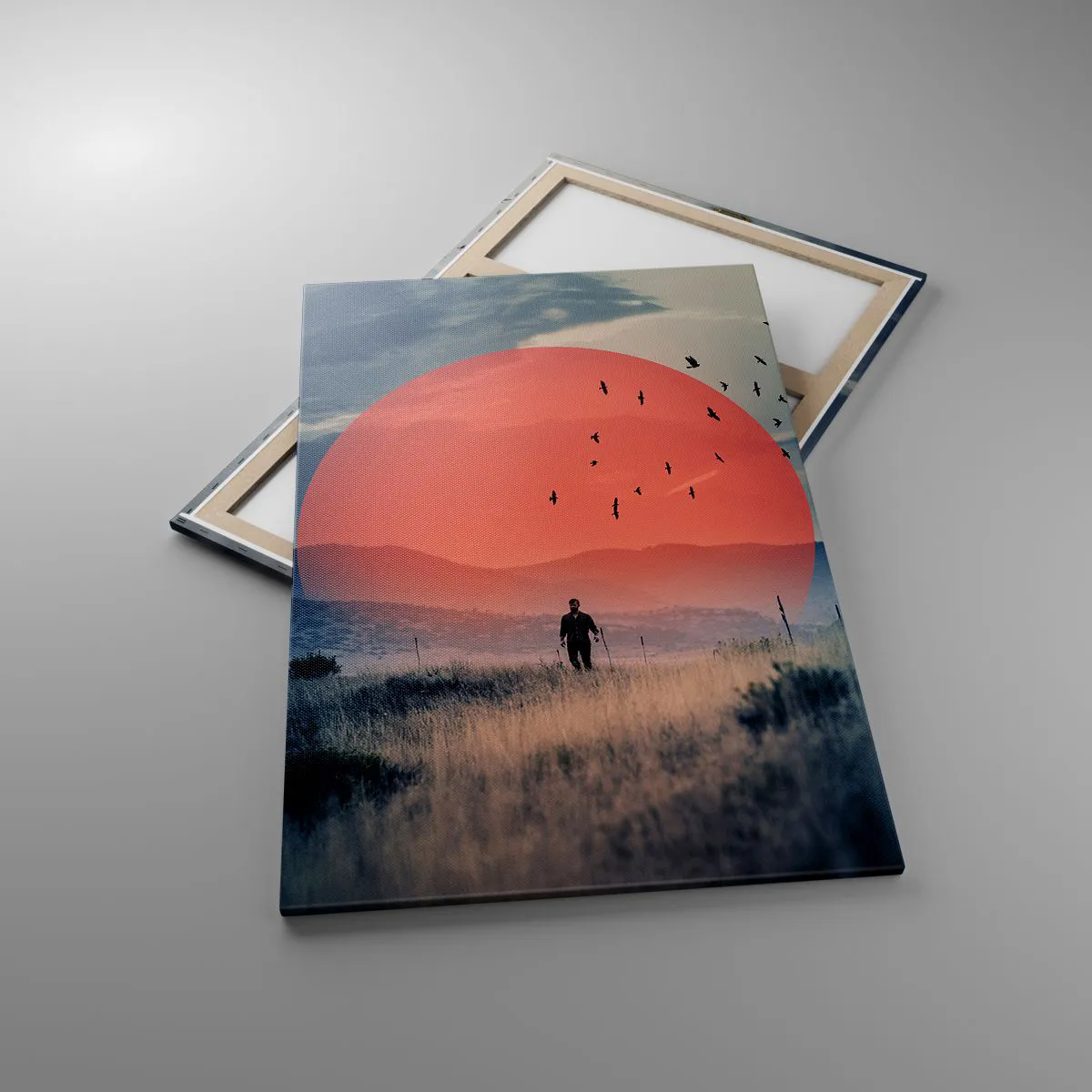 Lærredstryk - Billede på lærred - I sine elementer - 80x120 cm