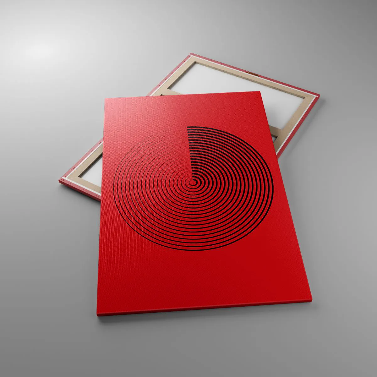 Lærredstryk - Billede på lærred - Cirkulær bevægelse - 80x120 cm