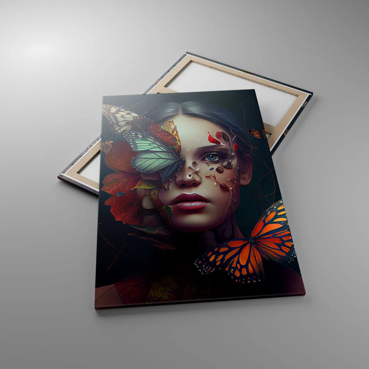 Schilderen op canvas - Een prachtige metamorfose - 80x120 cm