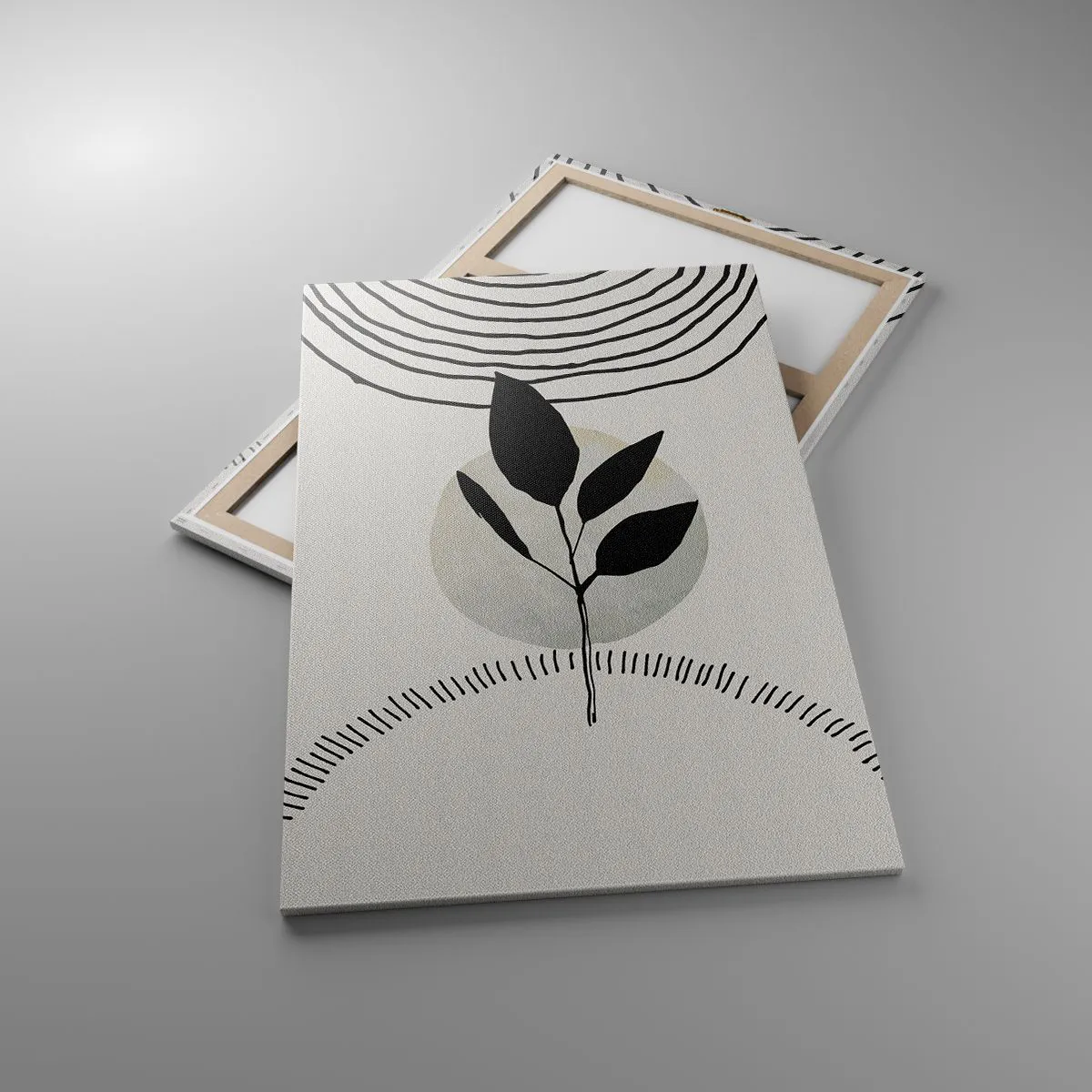 Schilderen op canvas - Compositie: natuurrituelen - 80x120 cm