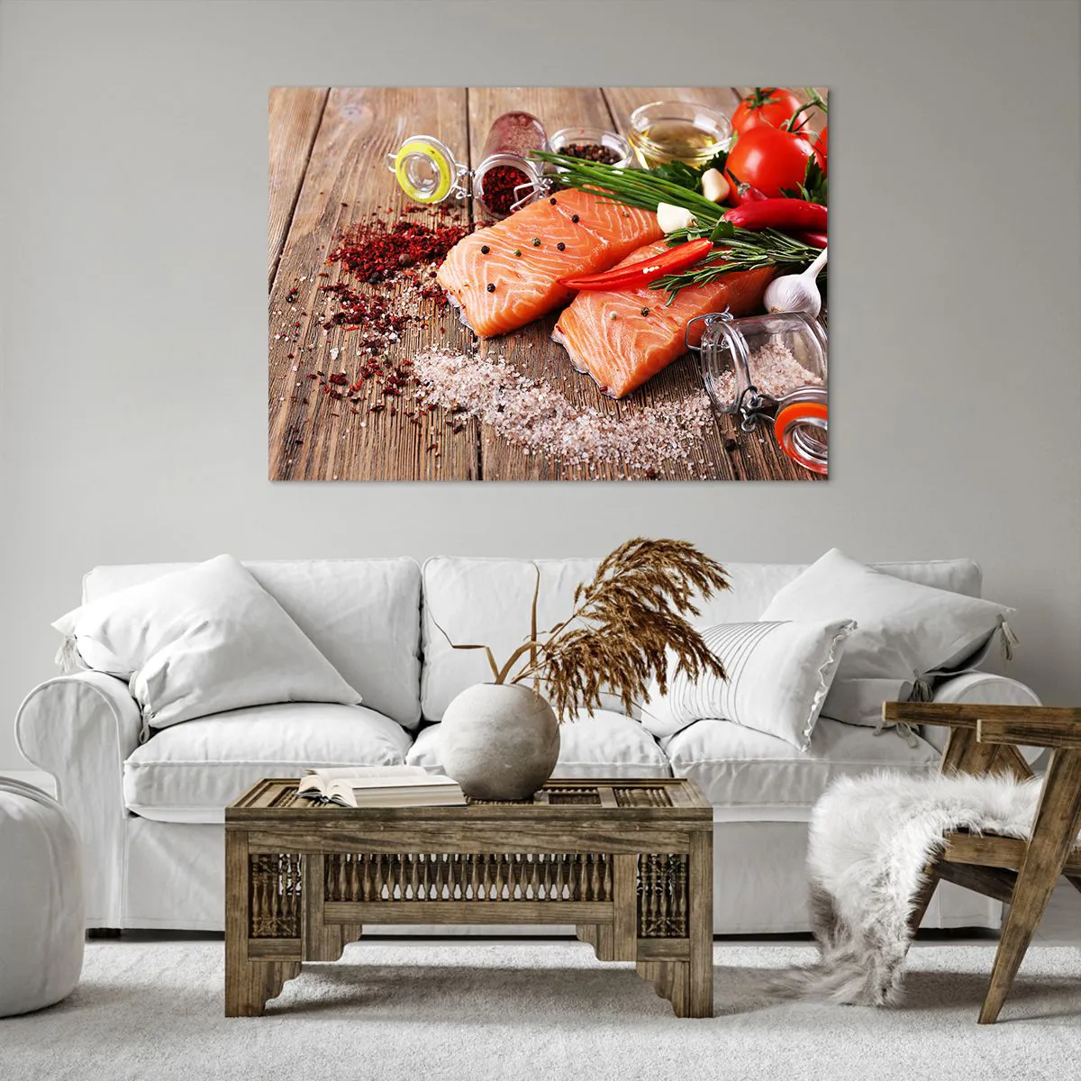 Schilderen op canvas - Noors avontuur in de keuken - 100x70 cm