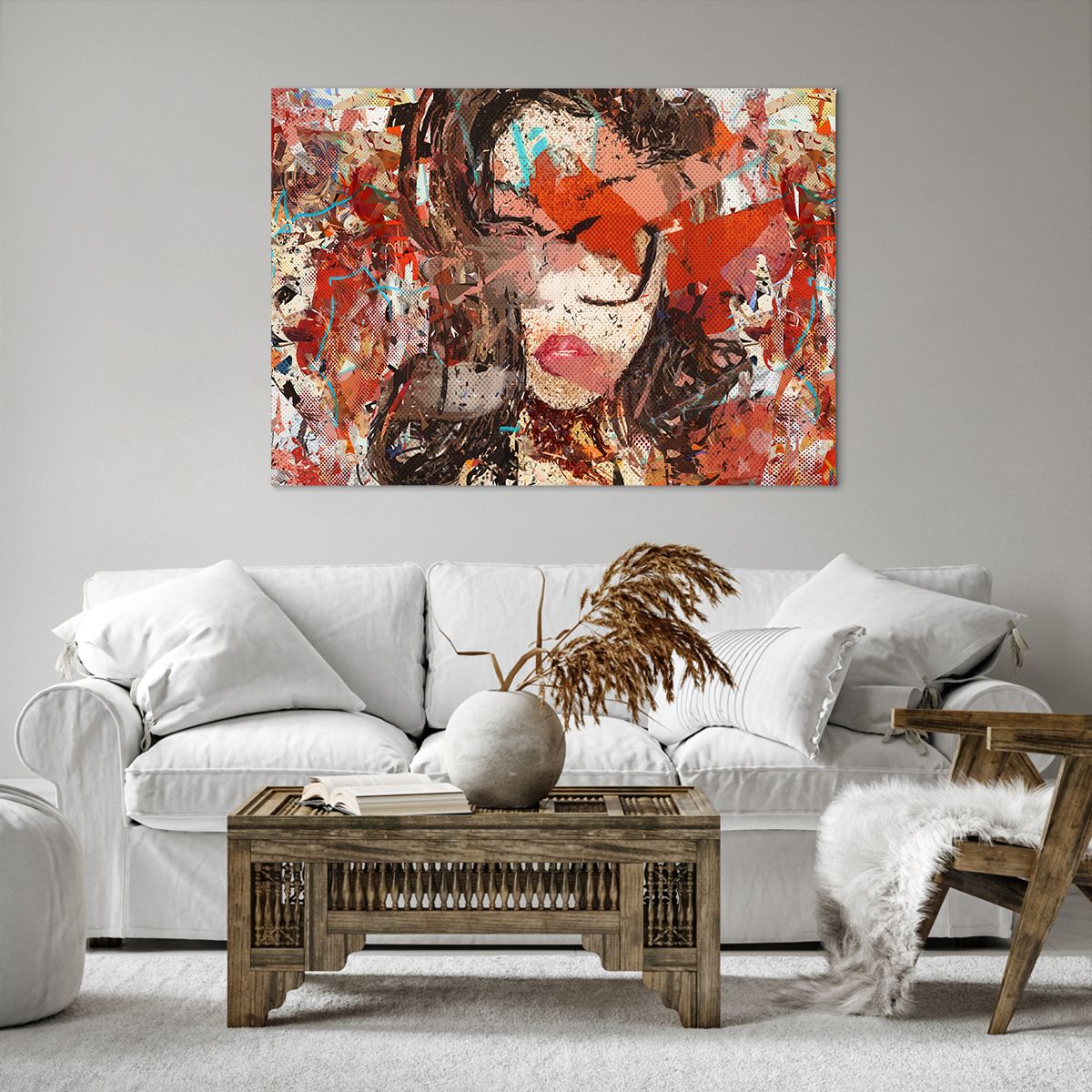 Cuadro sobre lienzo Abstracción, Cuadro sobre lienzo Retrato De Una Mujer, Cuadro sobre lienzo Gráficos, Cuadro sobre lienzo Arte, Cuadro sobre lienzo Expresionismo
