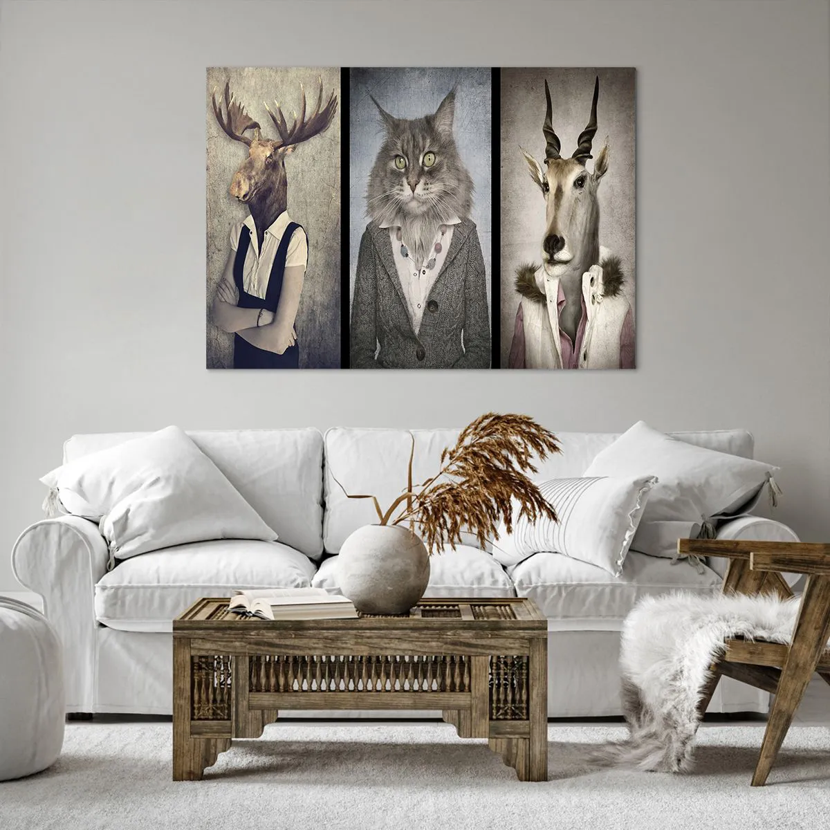 Canvas picture - Furcoats Are in Vogue Again - 100x70 cm