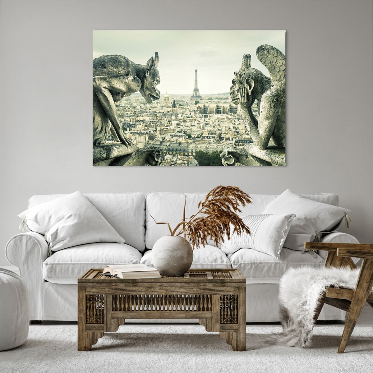 Obrazy na płótnie Miasto, Obrazy na płótnie Paryż, Obrazy na płótnie Katedra Notre-Dame, Obrazy na płótnie Architektura, Obrazy na płótnie Wieża Eiffla