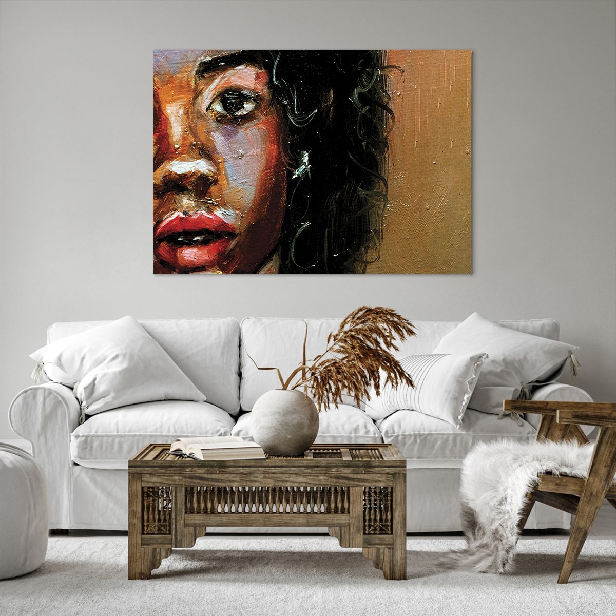 Cuadro sobre lienzo Retrato De Una Mujer, Cuadro sobre lienzo Mujer, Cuadro sobre lienzo Afroamericano, Cuadro sobre lienzo Arte, Cuadro sobre lienzo Cuadro
