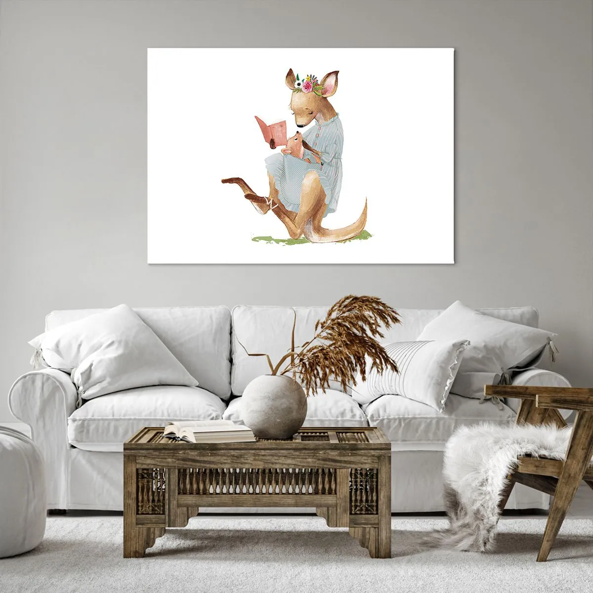 Canvas picture - Read to Me, Mum - 100x70 cm