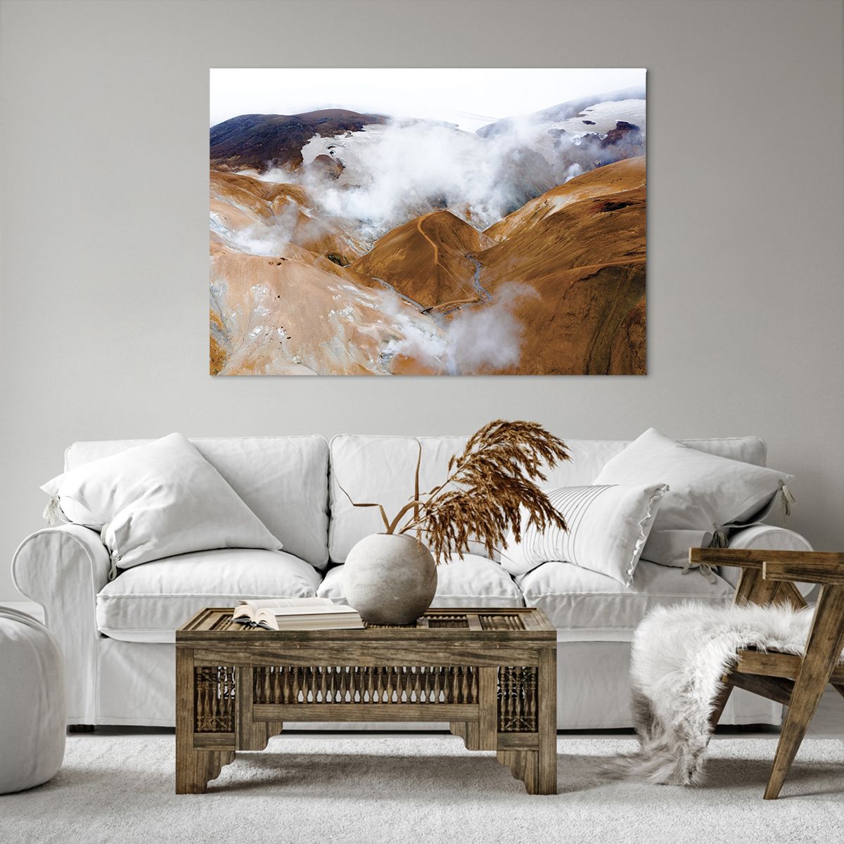 Bild auf Leinwand Landschaft, Bild auf Leinwand Wasserfall, Bild auf Leinwand Island, Bild auf Leinwand Vulkan, Bild auf Leinwand Natur