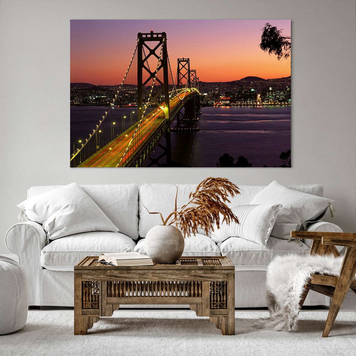 Cuadro sobre lienzo Puente, Cuadro sobre lienzo San Francisco, Cuadro sobre lienzo Ciudad, Cuadro sobre lienzo Ee.Uu, Cuadro sobre lienzo Puente De La Bahía