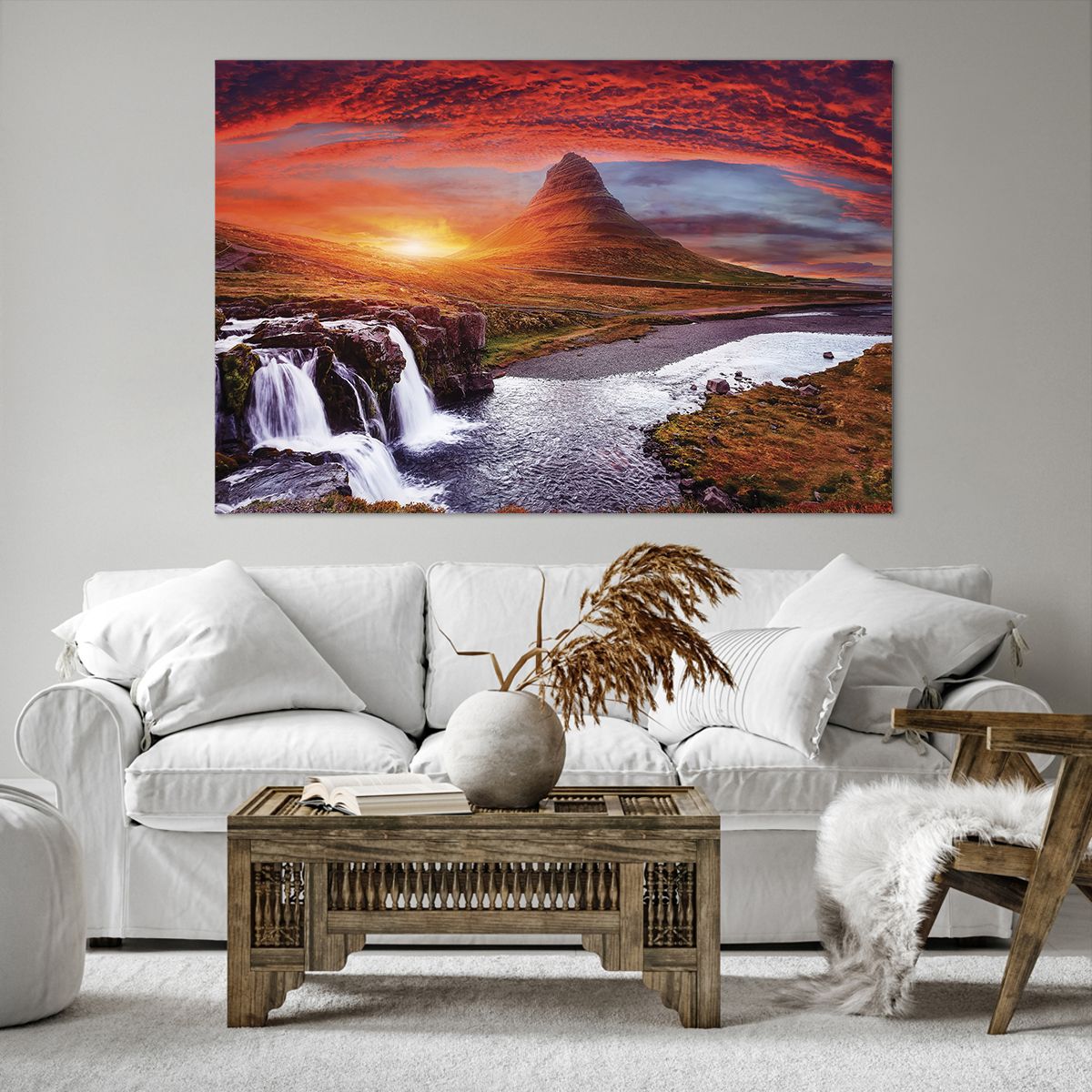 Obraz na plátne Krajina, Obraz na plátne Vodopád, Obraz na plátne Island, Obraz na plátne Mount Kirkjufell, Obraz na plátne Príroda