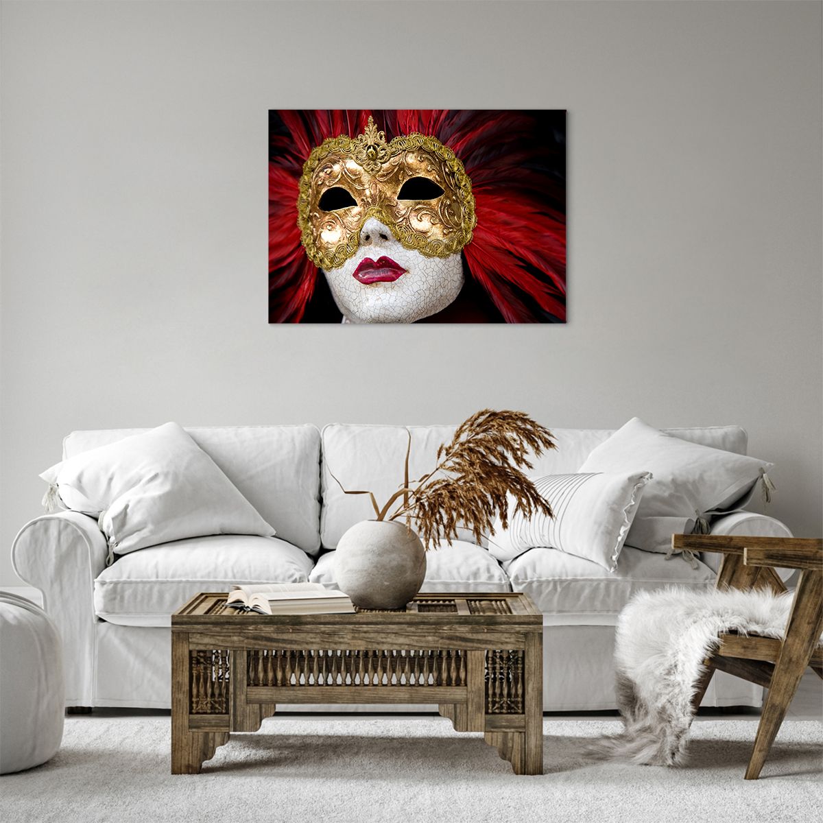 Bild auf Leinwand Venezianische Maske, Bild auf Leinwand Kunst, Bild auf Leinwand Venedig, Bild auf Leinwand Karneval, Bild auf Leinwand Italien