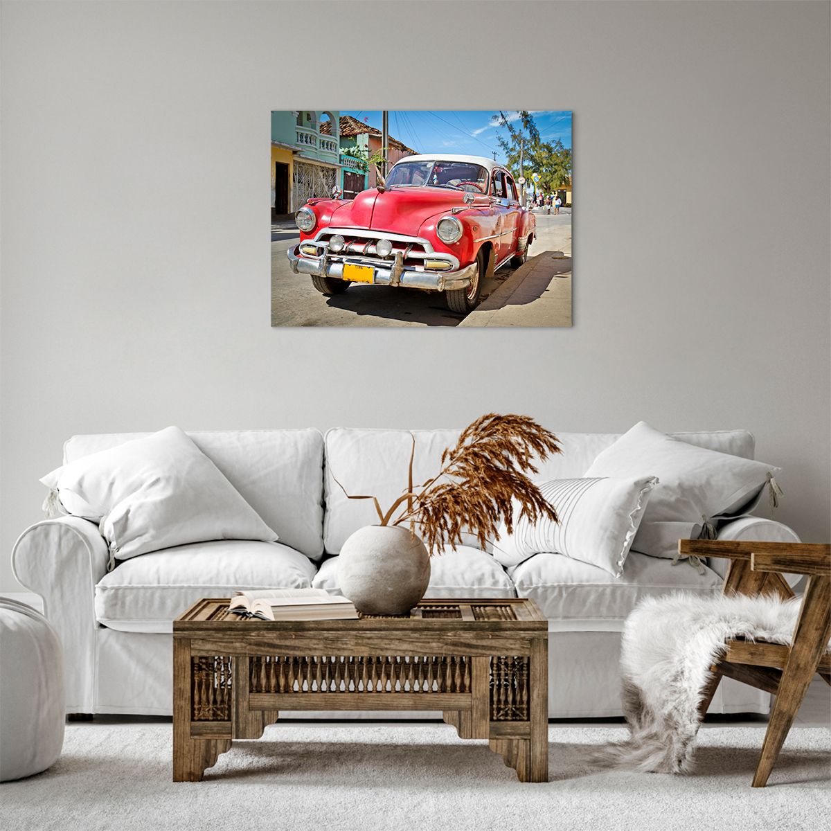 Bild auf Leinwand Automobil, Bild auf Leinwand Oldtimer, Bild auf Leinwand Die Architektur, Bild auf Leinwand Kuba, Bild auf Leinwand Havanna