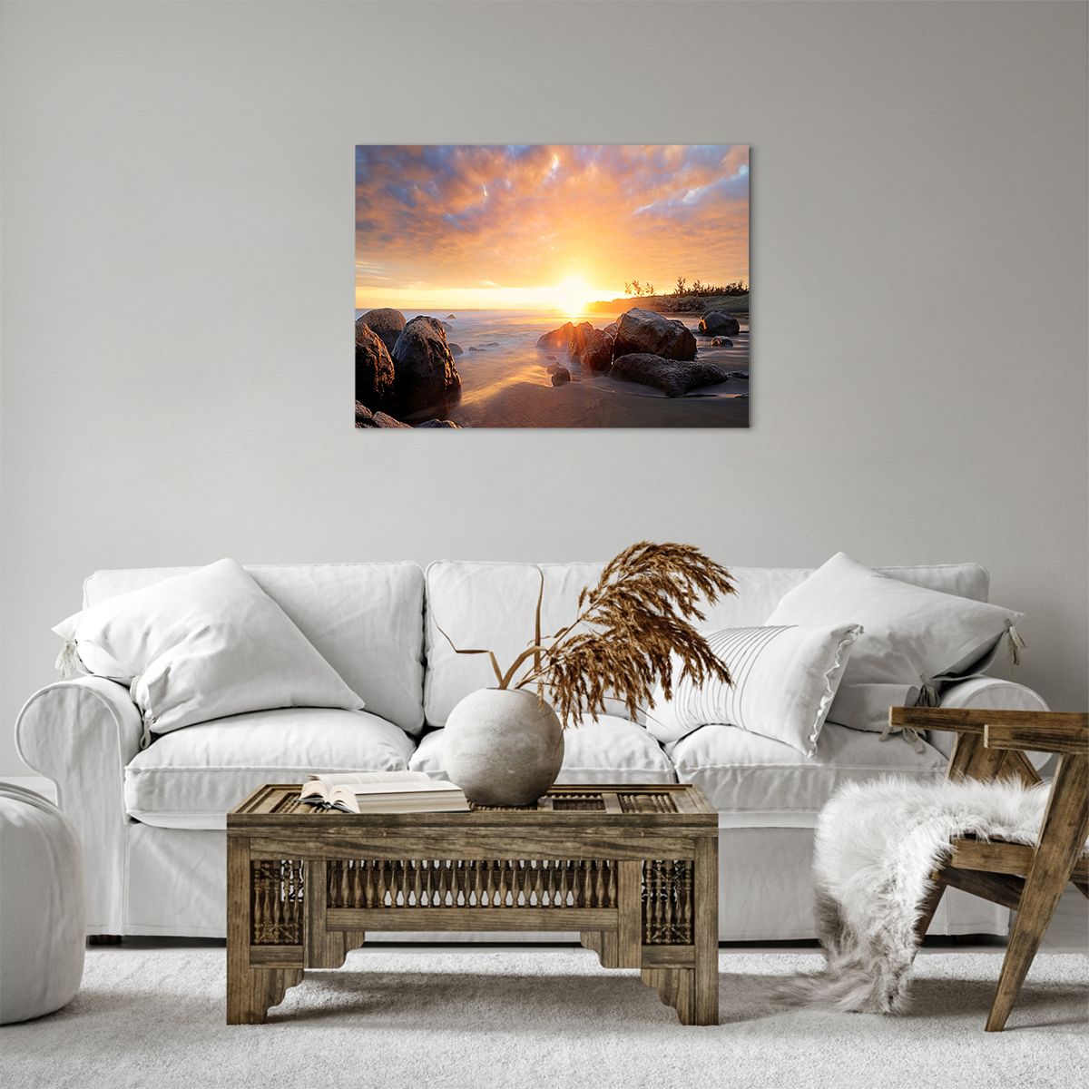 Bild auf Leinwand Landschaft, Bild auf Leinwand Meer, Bild auf Leinwand Sonnenaufgang, Bild auf Leinwand Küste, Bild auf Leinwand Natur
