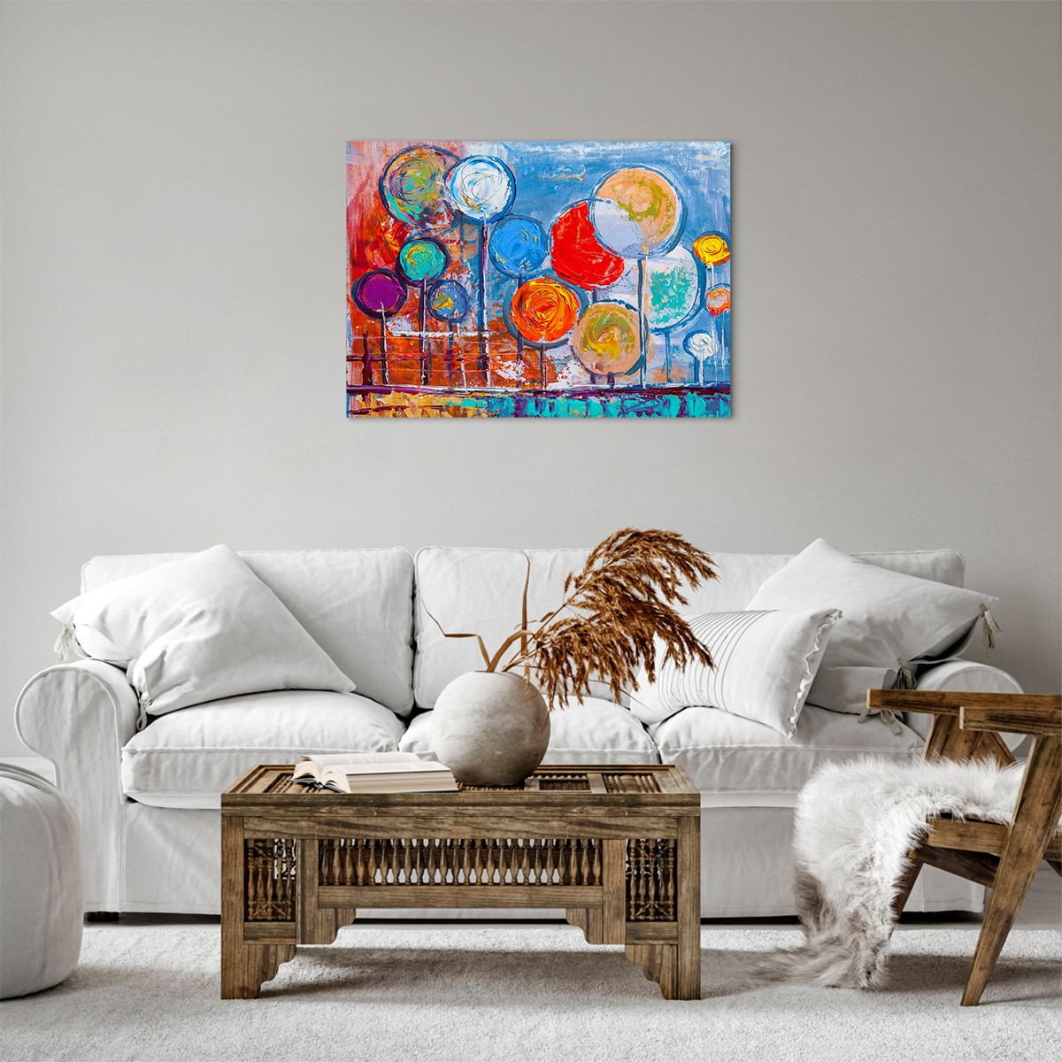 Canvas picture Colorful Balloons, Canvas picture Abstraction, Canvas picture For Children, Canvas picture Art, Canvas picture Painting