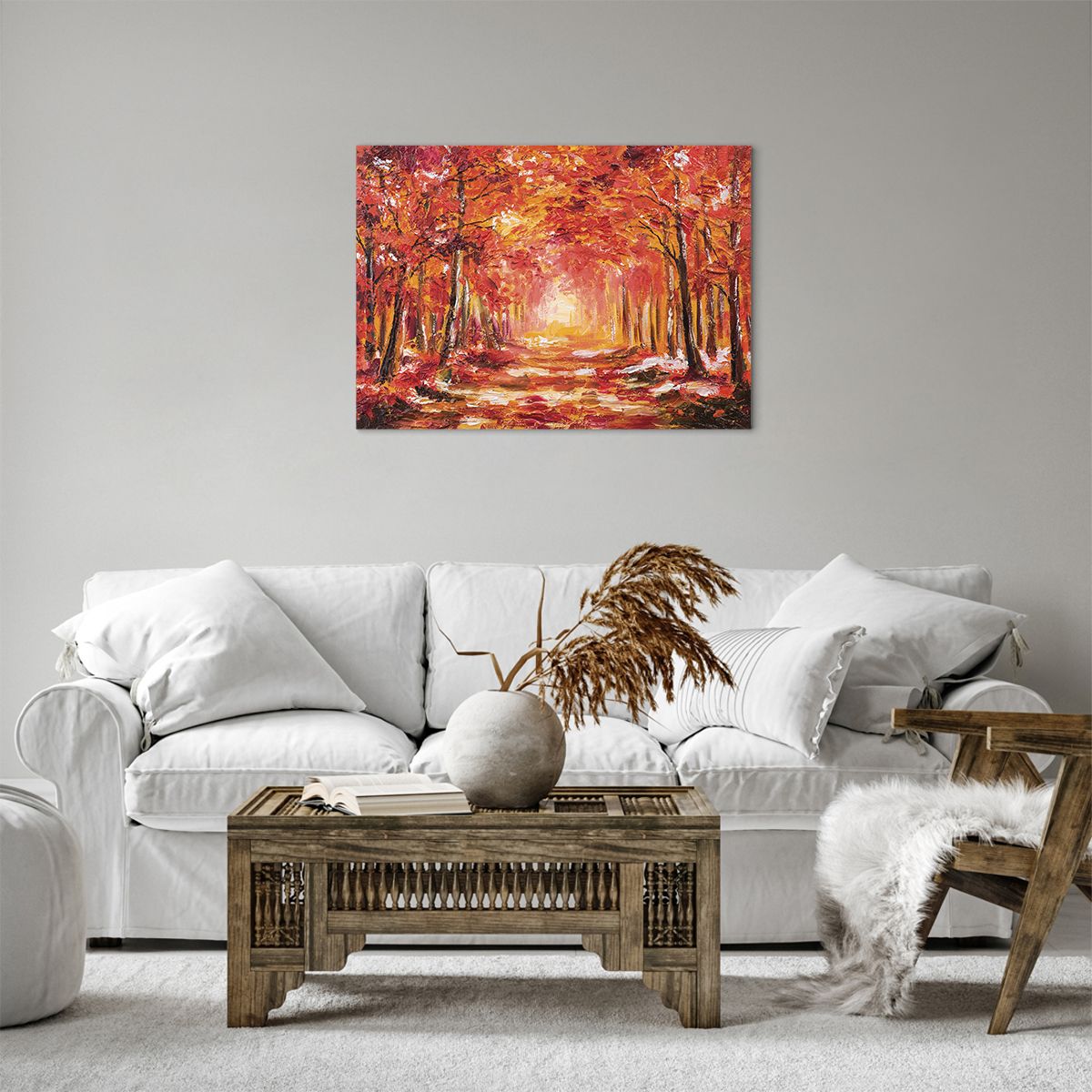 Bild auf Leinwand Herbst, Bild auf Leinwand Park, Bild auf Leinwand Landschaft, Bild auf Leinwand Kunst, Bild auf Leinwand Malerei