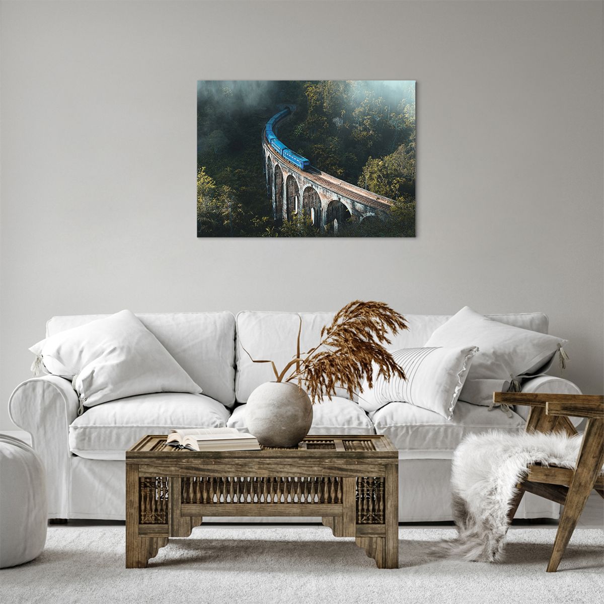 Obraz na plátne Železničný Most, Obraz na plátne Horská Krajina, Obraz na plátne Osobný Vlak, Obraz na plátne Srí Lanka, Obraz na plátne Ázie