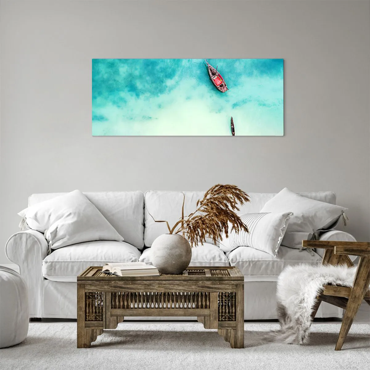 Canvas picture - On the Beaches of Zanzibar, When the Tide Is High - 100x40 cm
