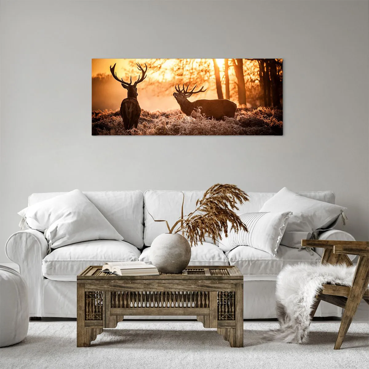 Impression sur toile - Image sur toile - Le rêve d'un chasseur - 100x40 cm