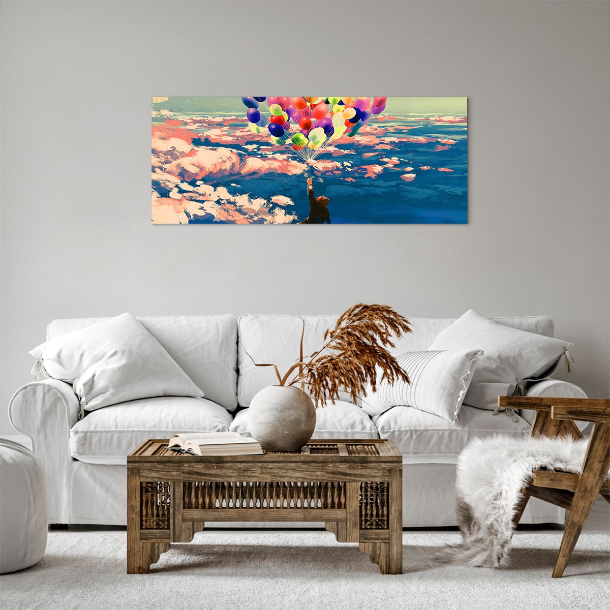 Bild auf Leinwand Für Kinder, Bild auf Leinwand Bunte Luftballons, Bild auf Leinwand Abstraktion, Bild auf Leinwand Kunst, Bild auf Leinwand Traum