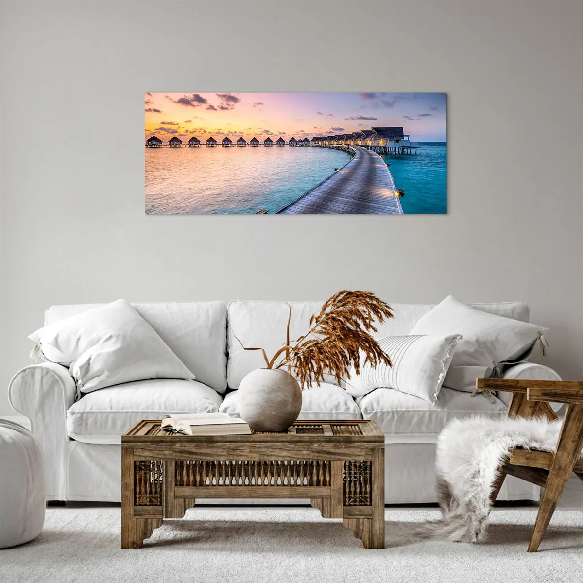 Obraz na plátně - Prázdniny - návrat k pramenům - 100x40 cm