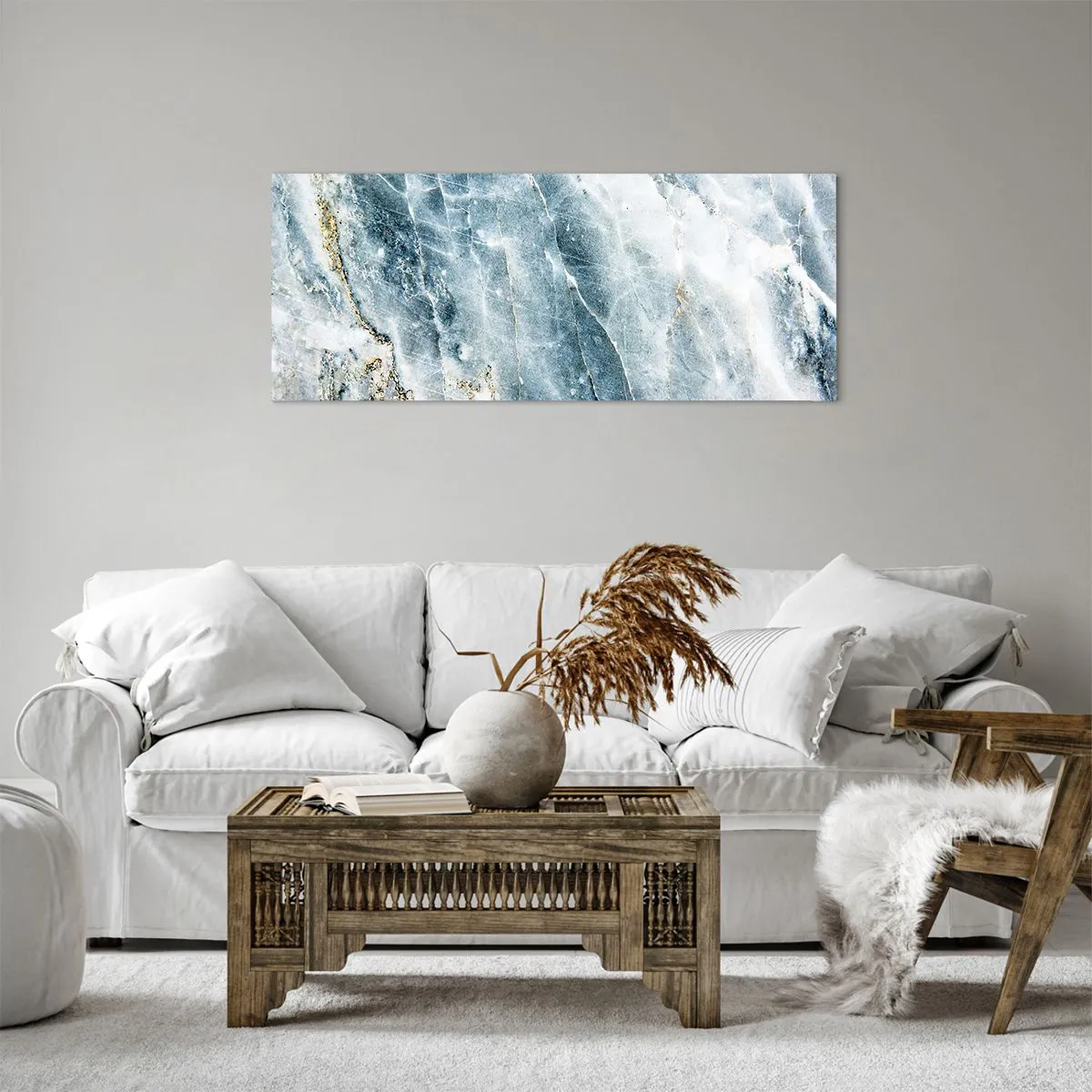 Lærredstryk - Billede på lærred - Isverden - 100x40 cm