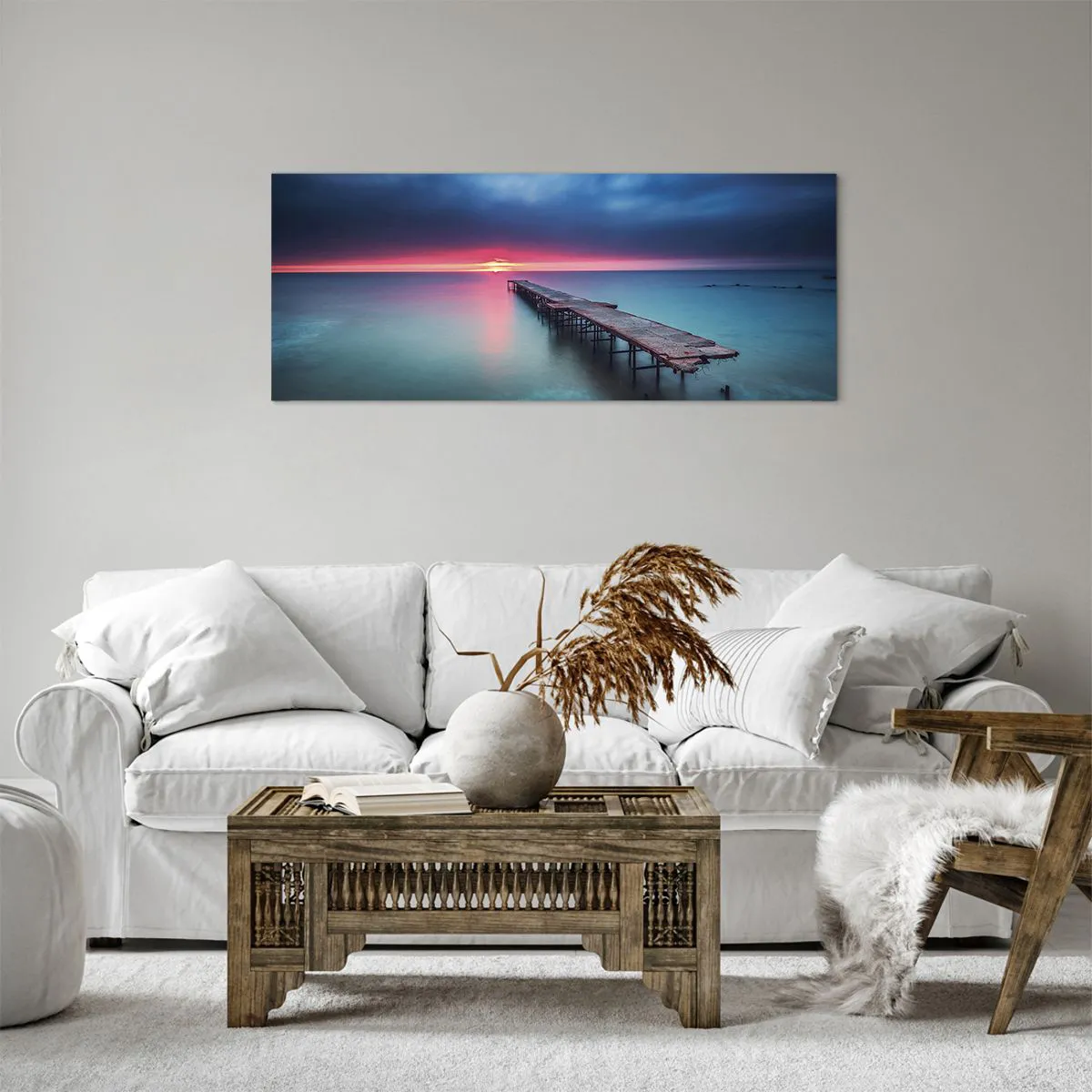 Schilderen op canvas - Tussen hemel en aarde - 100x40 cm