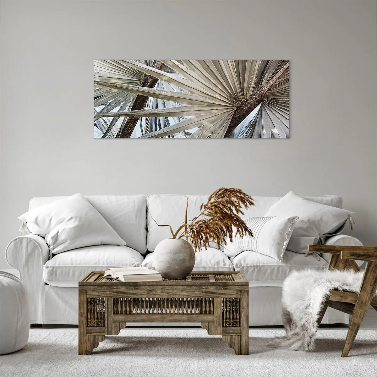 Impression sur toile - Image sur toile - Evantail sous les tropiques - 100x40 cm