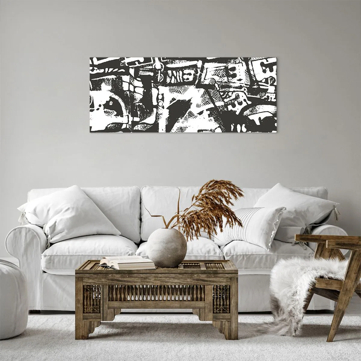 Bild auf Leinwand - Leinwandbild - Ordnung oder Chaos? - 100x40 cm