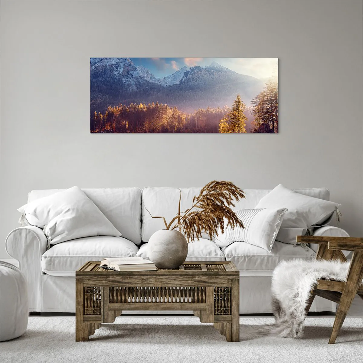 Obraz na płótnie - W górach i dolinach - 100x40 cm