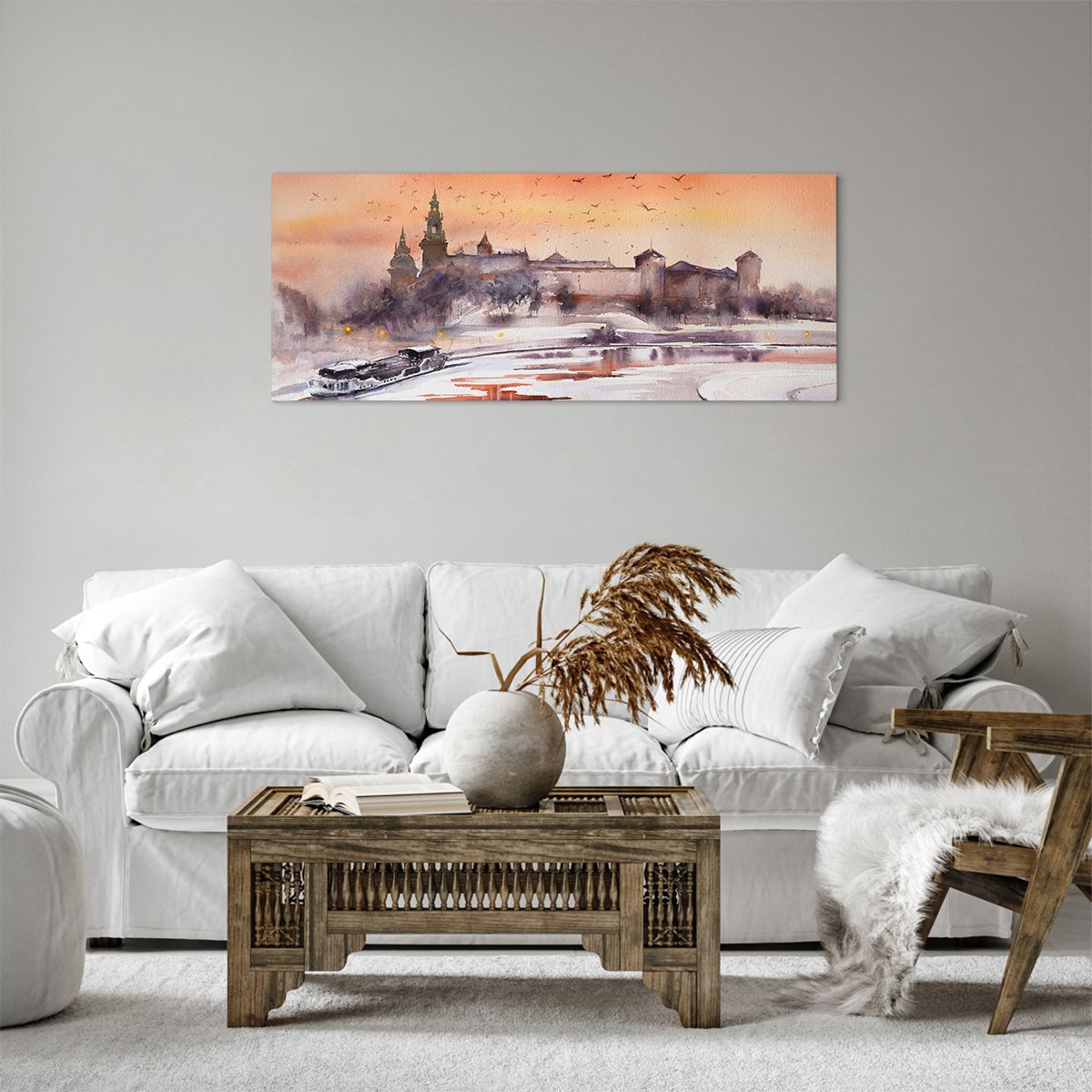 Tableau Sur Toile Paris 100x40cm - Impression Art Mural, Motif Architecture Maison, ARTTOR