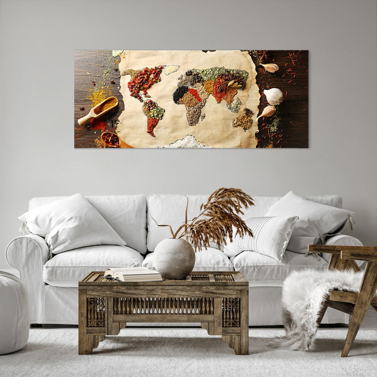 Quadro su tela 120x50 cm - Tutti i gusti del mondo - Arttor - Negozio con  decorazioni da parete