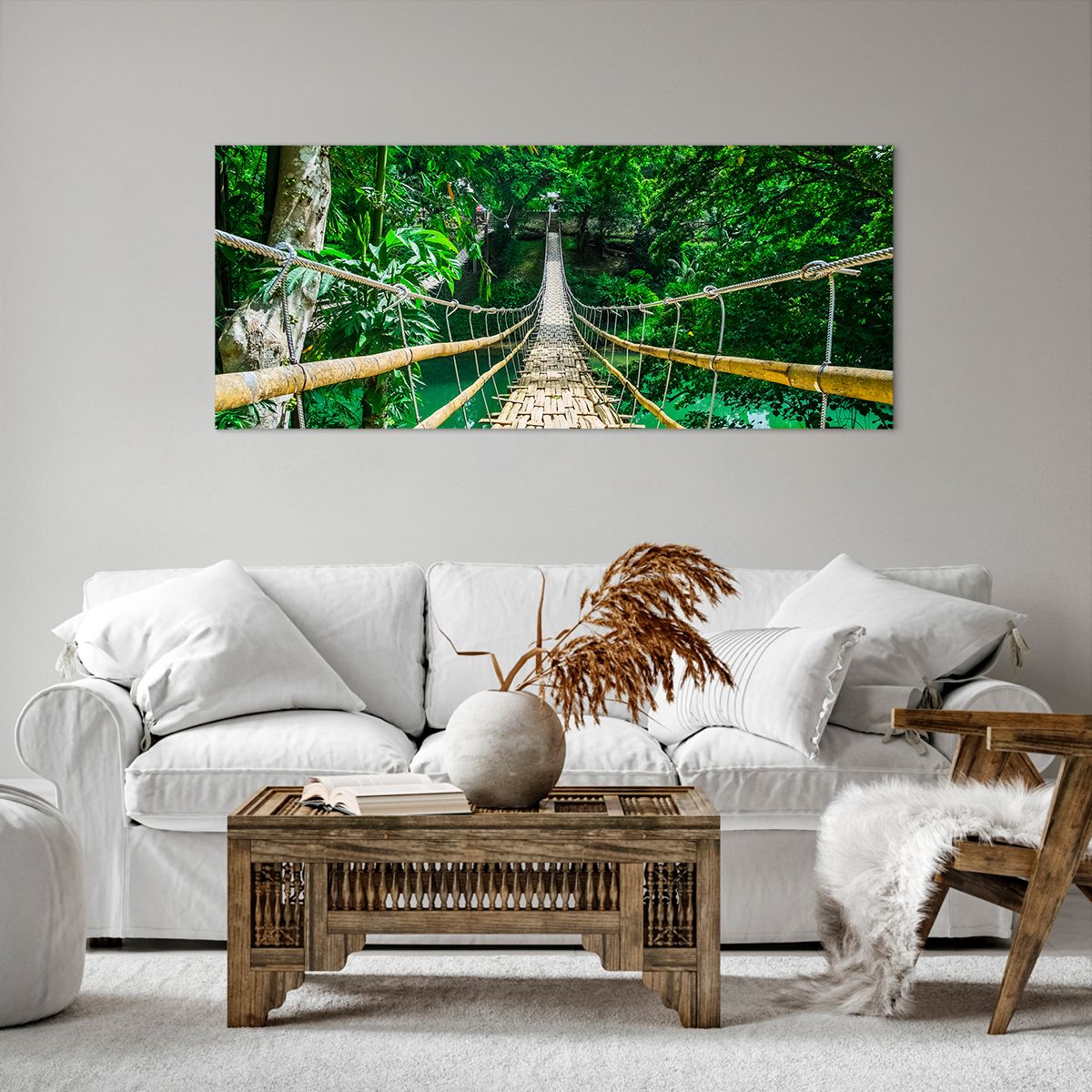 Obrazy na płótnie Krajobraz, Obrazy na płótnie Dżungla, Obrazy na płótnie Filipiny, Obrazy na płótnie Bambusowy Most, Obrazy na płótnie Podróże