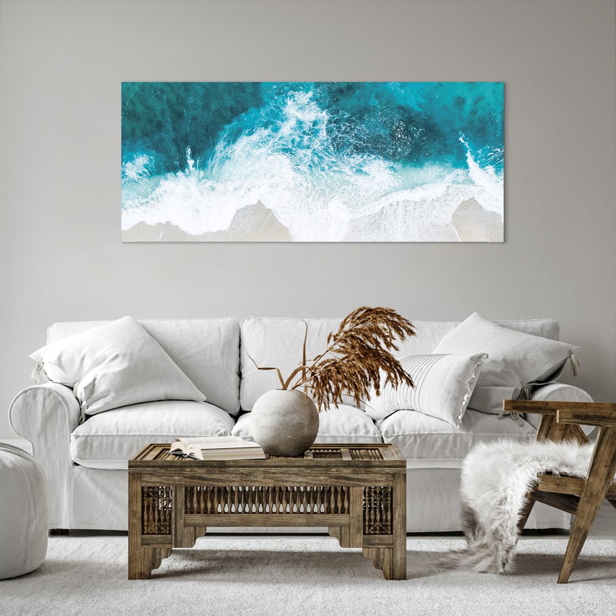 Quadro su tela Paesaggio, Quadro su tela Spiaggia, Quadro su tela Onda Marina, Quadro su tela Mare, Quadro su tela Oceano