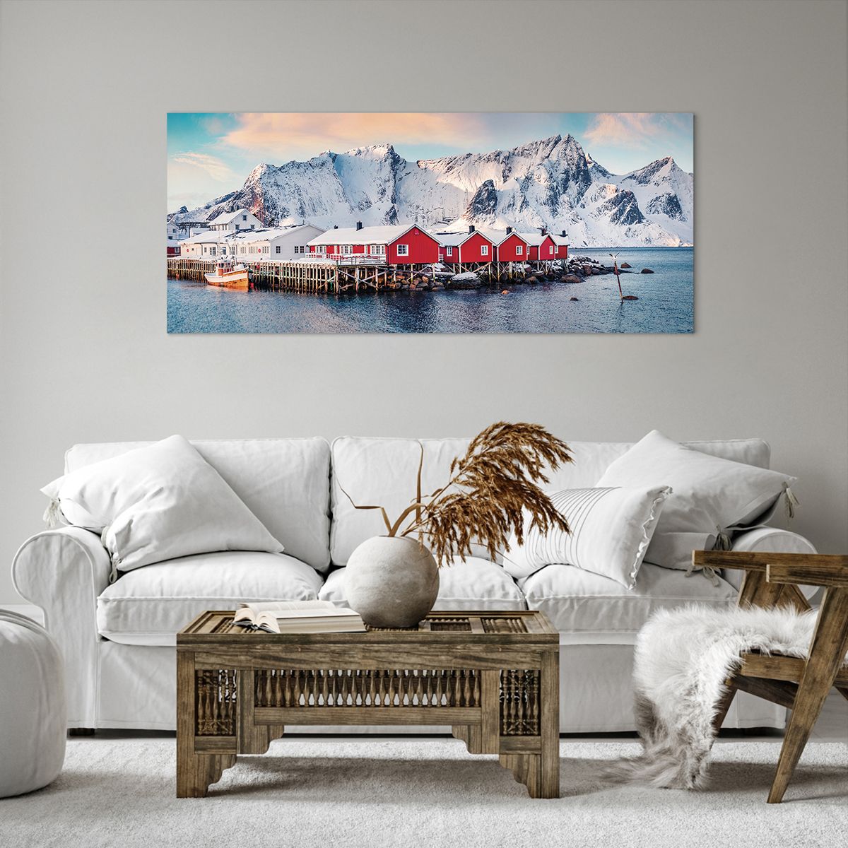 Quadro su tela Paesaggio, Quadro su tela Norvegia, Quadro su tela Lofoten, Quadro su tela Barche, Quadro su tela Norvegia