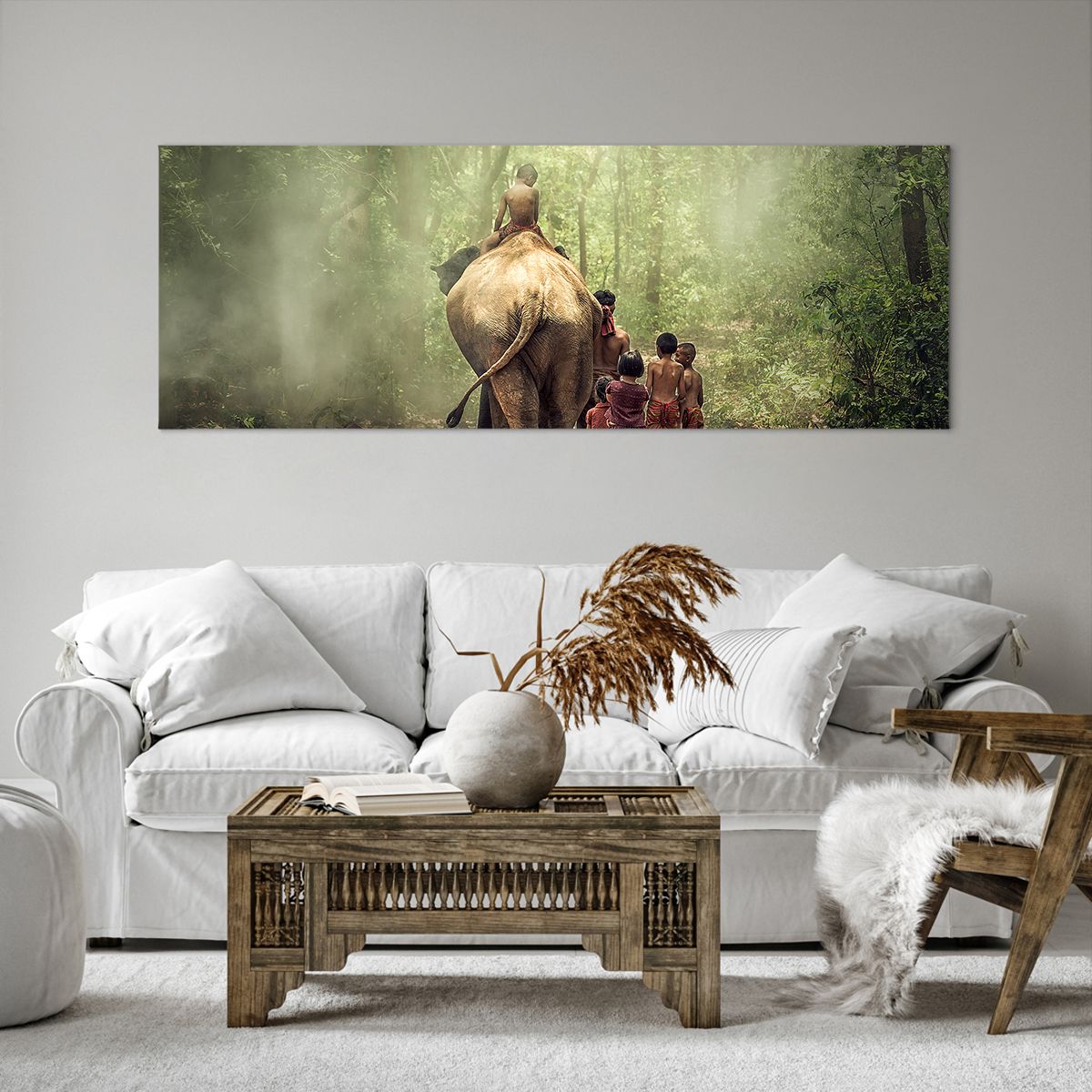 Impression sur toile Paysage, Impression sur toile Éléphant, Impression sur toile Jungle, Impression sur toile Asie, Impression sur toile Thaïlande