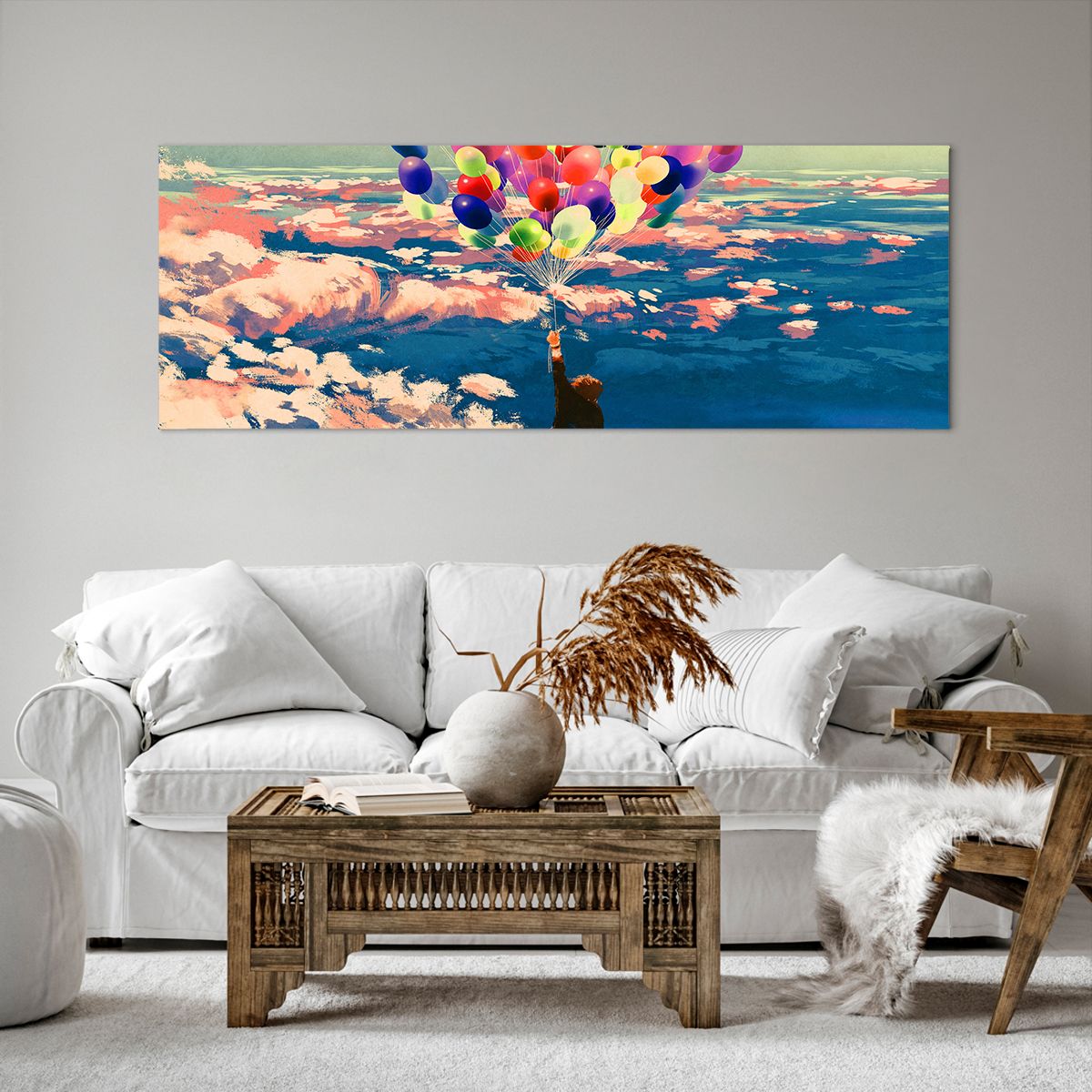 Bild auf Leinwand Für Kinder, Bild auf Leinwand Bunte Luftballons, Bild auf Leinwand Abstraktion, Bild auf Leinwand Kunst, Bild auf Leinwand Traum