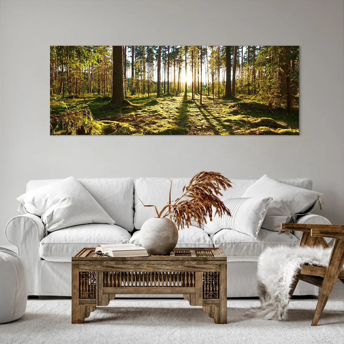 Obraz na plátně - …Za sedmero lesy - 140x50 cm