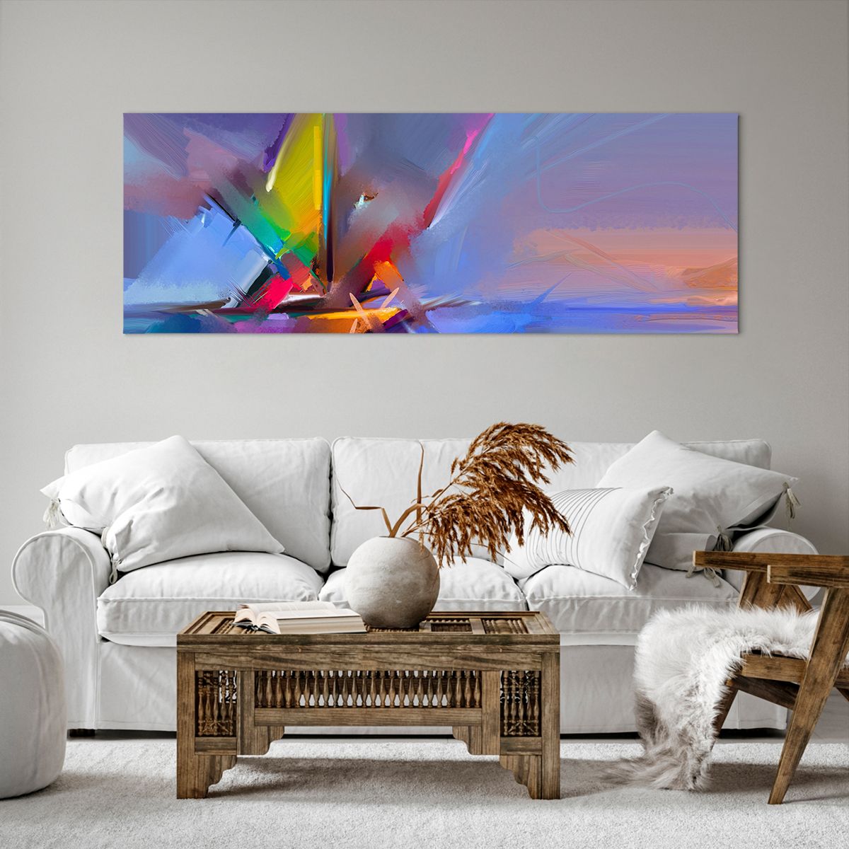 Bild auf Leinwand Abstraktion, Bild auf Leinwand Kunst, Bild auf Leinwand Segelboot, Bild auf Leinwand Moderne Kunst, Bild auf Leinwand Malerei
