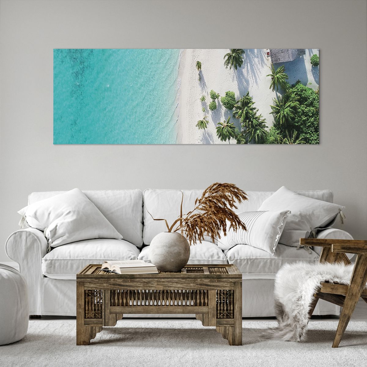 Bild auf Leinwand Landschaft, Bild auf Leinwand Paradiesischer Strand, Bild auf Leinwand Malediven, Bild auf Leinwand Meer, Bild auf Leinwand Reisen