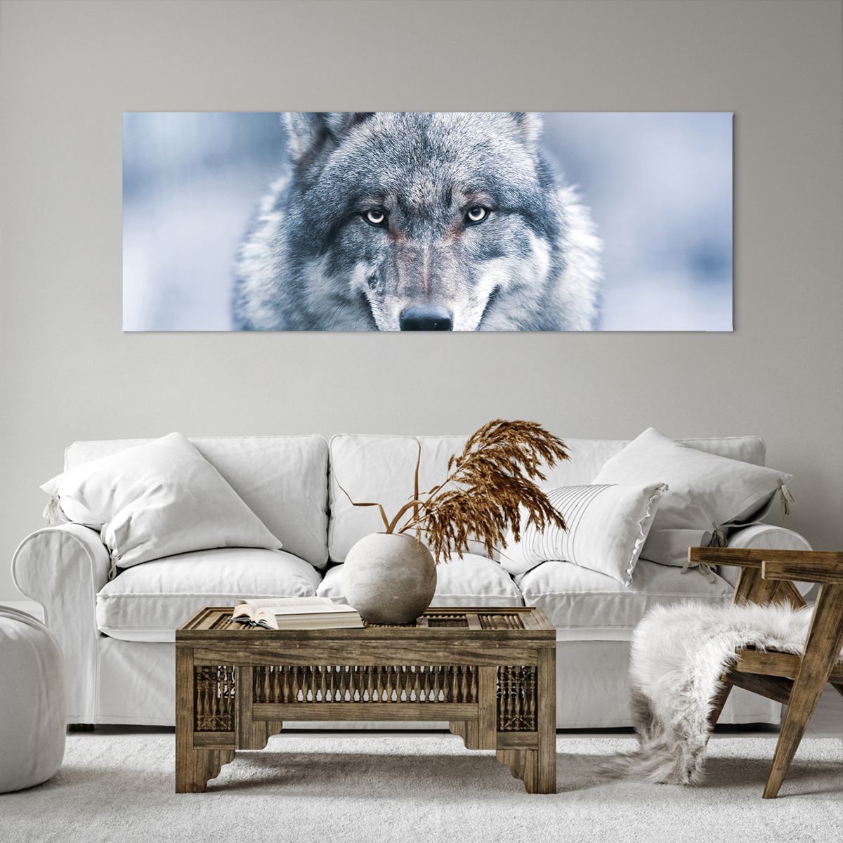 Bild auf Leinwand Wolf, Bild auf Leinwand Raubtier, Bild auf Leinwand Tiere, Bild auf Leinwand Natur, Bild auf Leinwand Natur