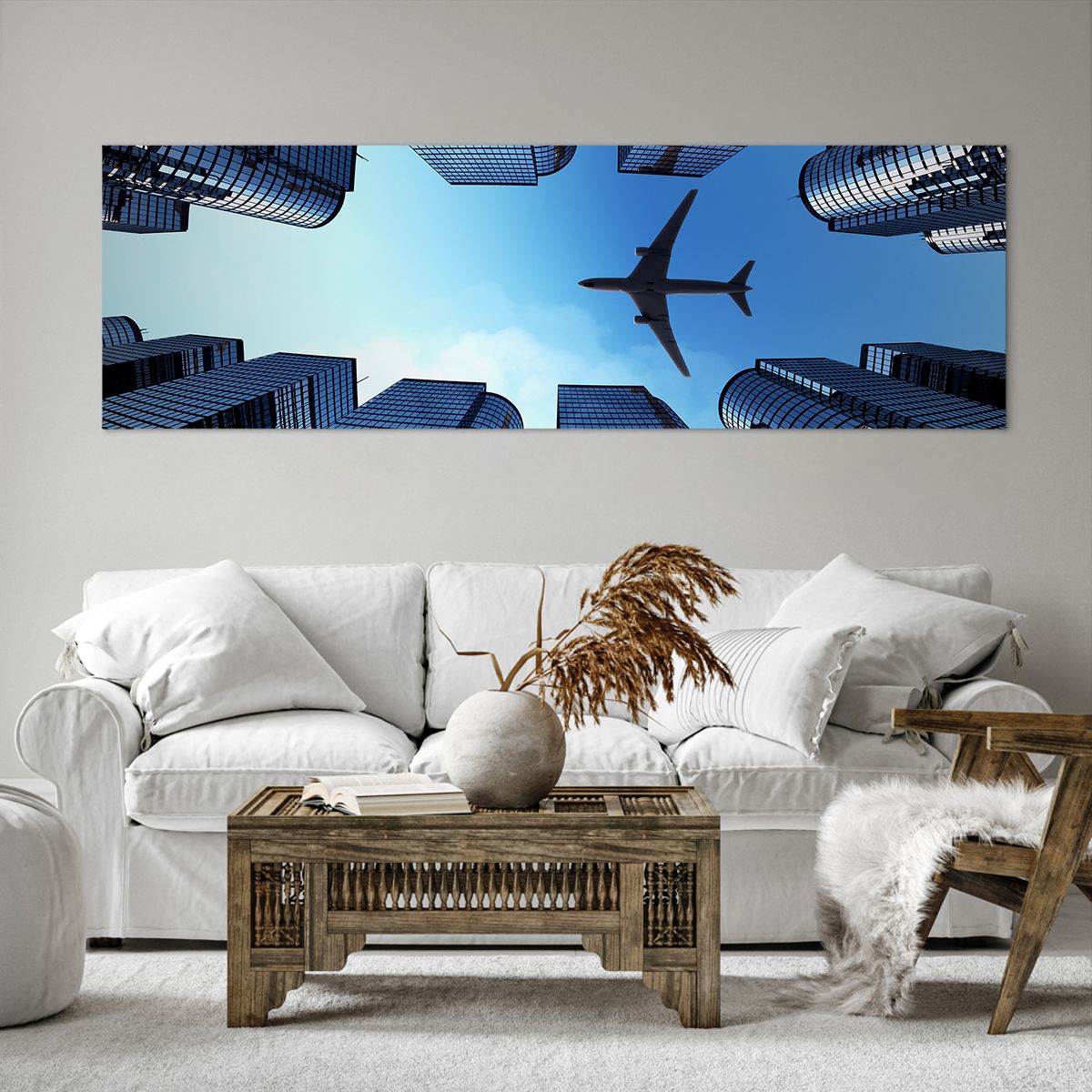 Bild auf Leinwand Die Architektur, Bild auf Leinwand Ebene, Bild auf Leinwand Stadt, Bild auf Leinwand Metropole, Bild auf Leinwand Wolkenkratzer