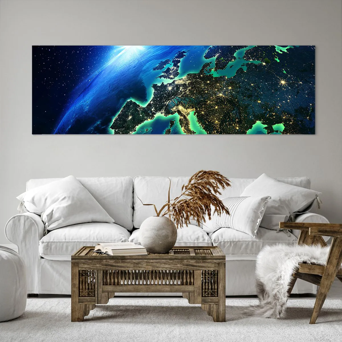 Vászonkép - Ragyogó Európa - 160x50 cm