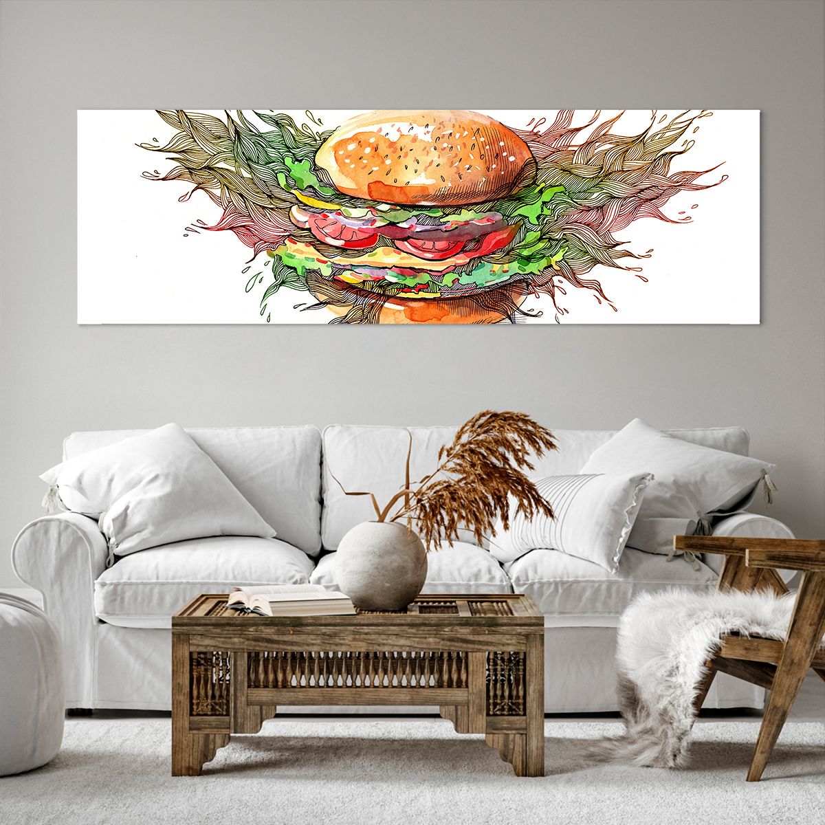 Obrazy na płótnie Gastronomia, Obrazy na płótnie Hamburger, Obrazy na płótnie Kulinaria, Obrazy na płótnie Kuchnia, Obrazy na płótnie Fast Food