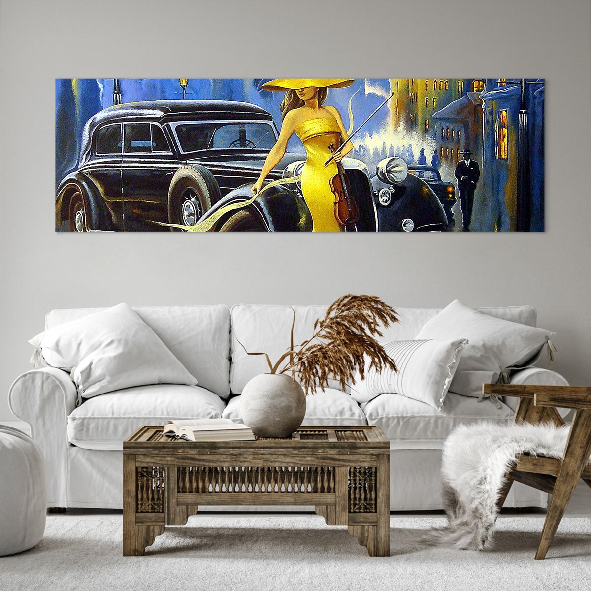 Bild auf Leinwand Retro-Auto, Bild auf Leinwand Frau Mit Hut, Bild auf Leinwand Palast, Bild auf Leinwand Mode, Bild auf Leinwand Kunst