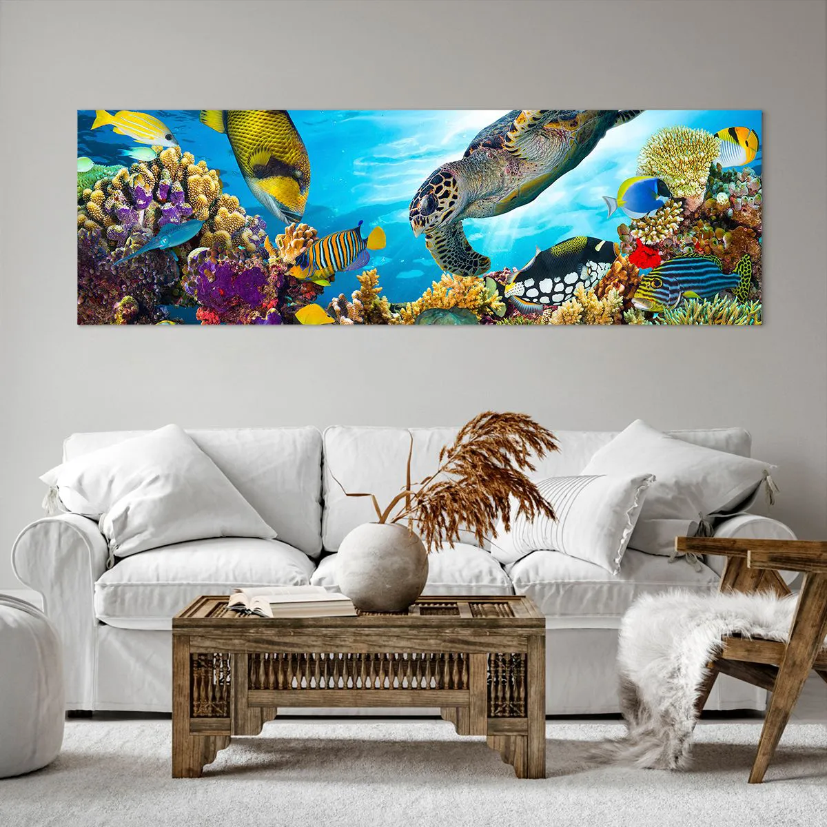 Vászonkép - Korall sétány - 160x50 cm