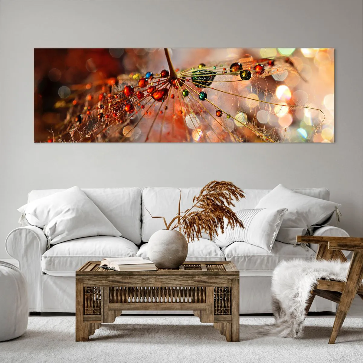 Canvas picture - Strung on a Spider's Web - 160x50 cm
