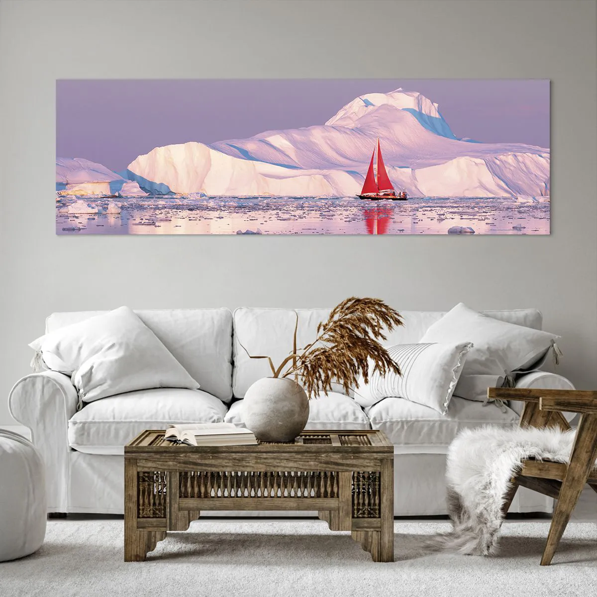 Canvas picture - Heat of the Sail, Cold of the Ice - 160x50 cm