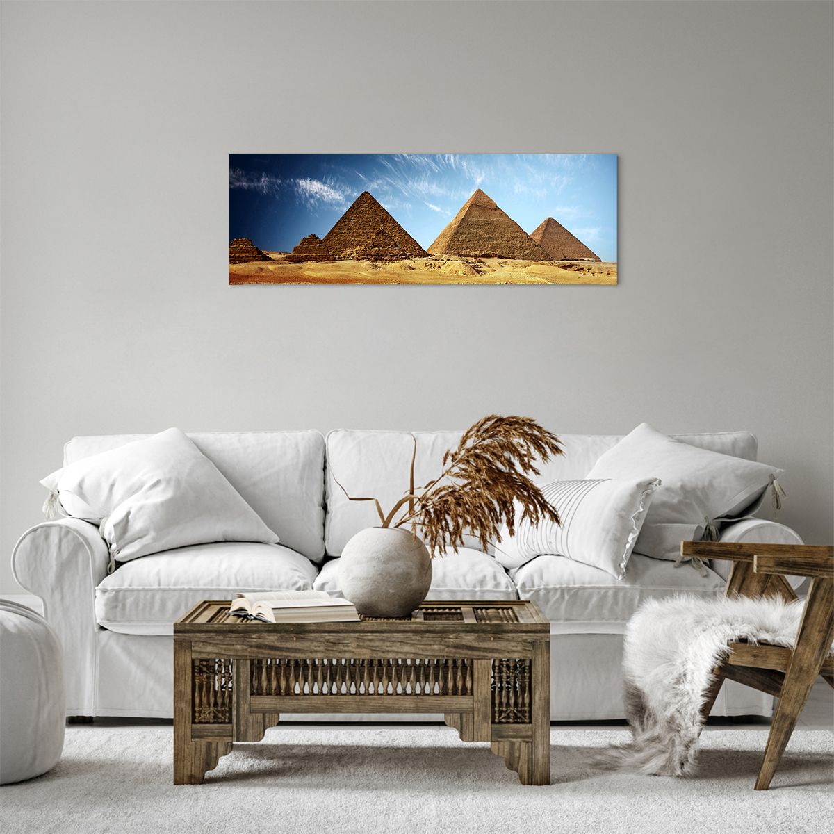 Quadro su tela Piramidi, Quadro su tela Architettura, Quadro su tela Paesaggio, Quadro su tela Egitto, Quadro su tela Deserto