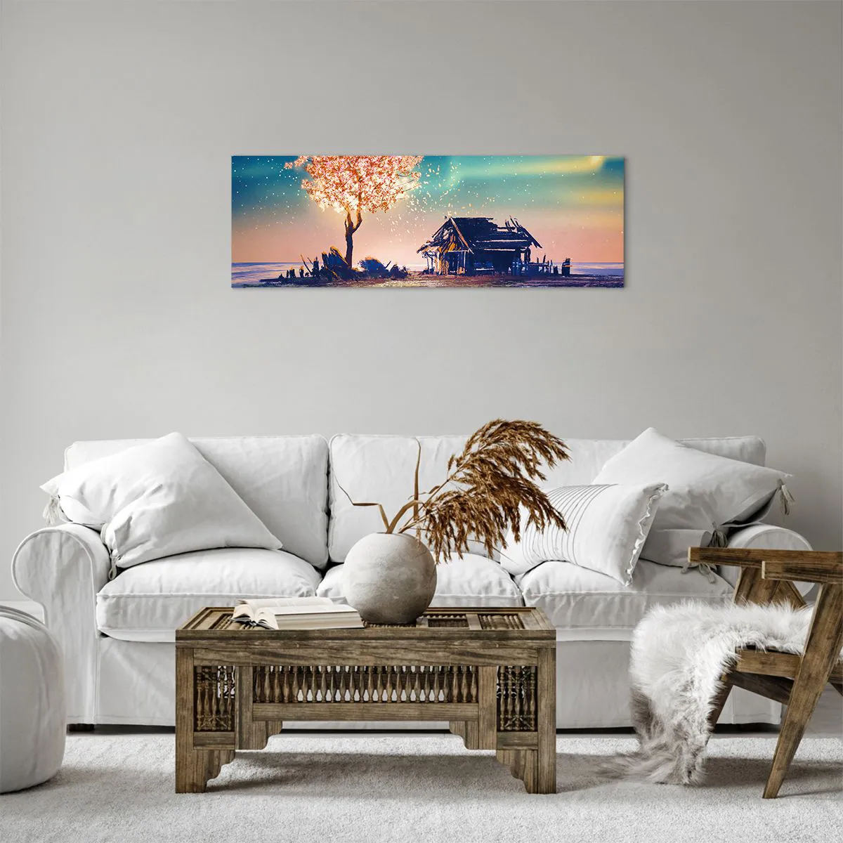 Bild auf Leinwand - Leinwandbild - Die Natur vergeht nicht - 90x30 cm