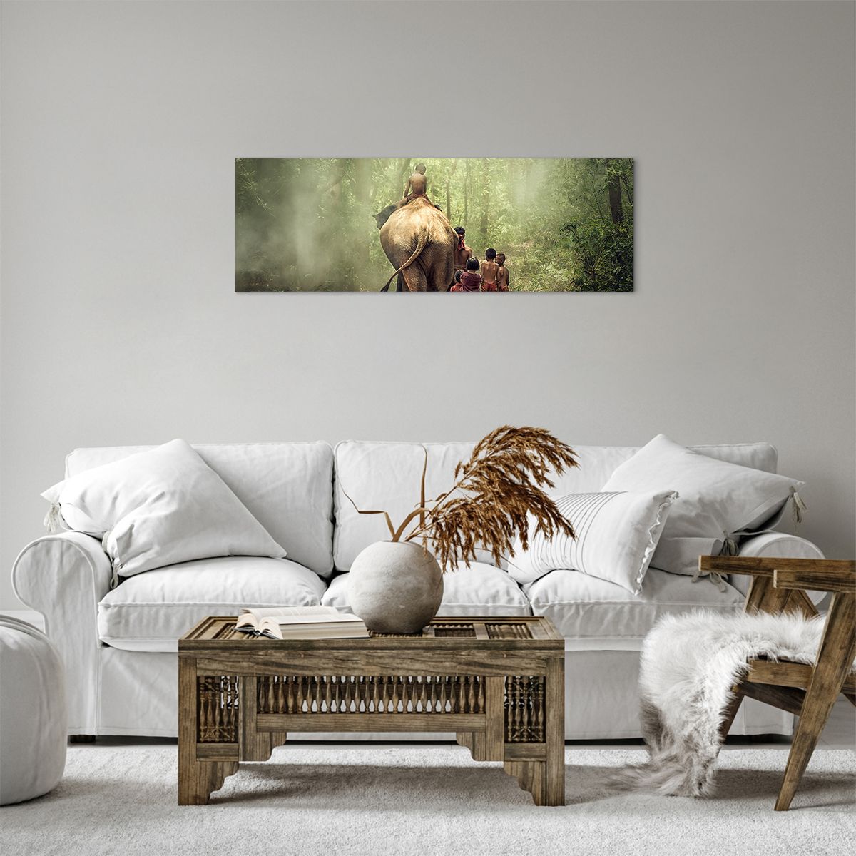 Bild auf Leinwand Landschaft, Bild auf Leinwand Elefant, Bild auf Leinwand Urwald, Bild auf Leinwand Asien, Bild auf Leinwand Thailand