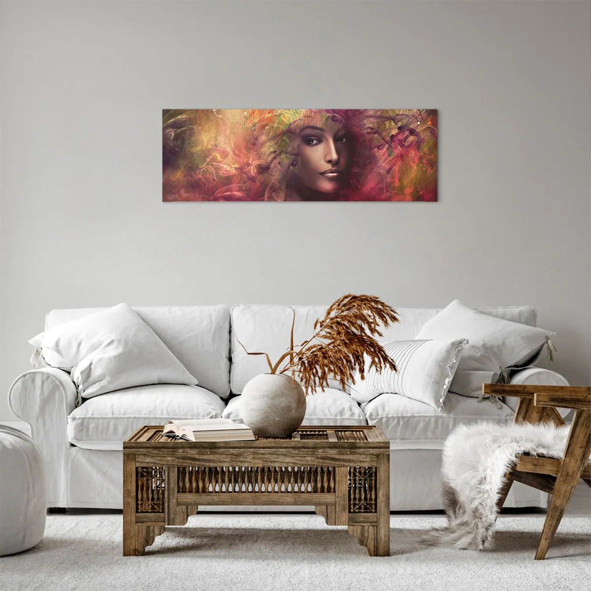 Obraz na płótnie - Tu jestem! - 90x30 cm